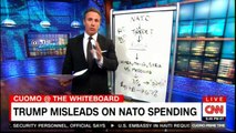 TRUMP Misleads on NATO Spending. #CUOMO@THEWHITEBOARD #News #CNN #FoxNews.