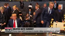 Trump urges NATO members to double military spending to 4% of GDP