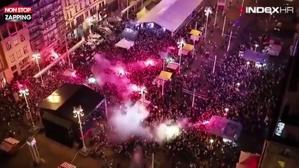 Mondial 2018 – Croatie en finale : L'incroyable joie des supporters à Zagreb (Vidéo)