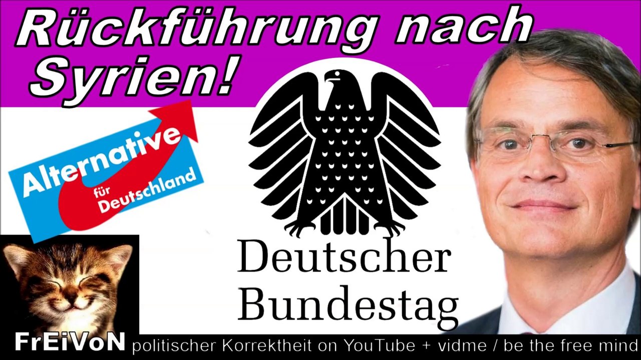 AfD im Bundestag * 6-PUNKTE-PLAN zur HEIMKEHR nach SYRIEN * Dr. Baumann