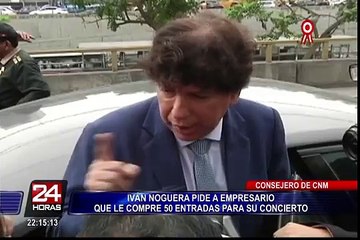 Caso CNM: Iván Noguera pide entradas a concierto por aparente favor concedido