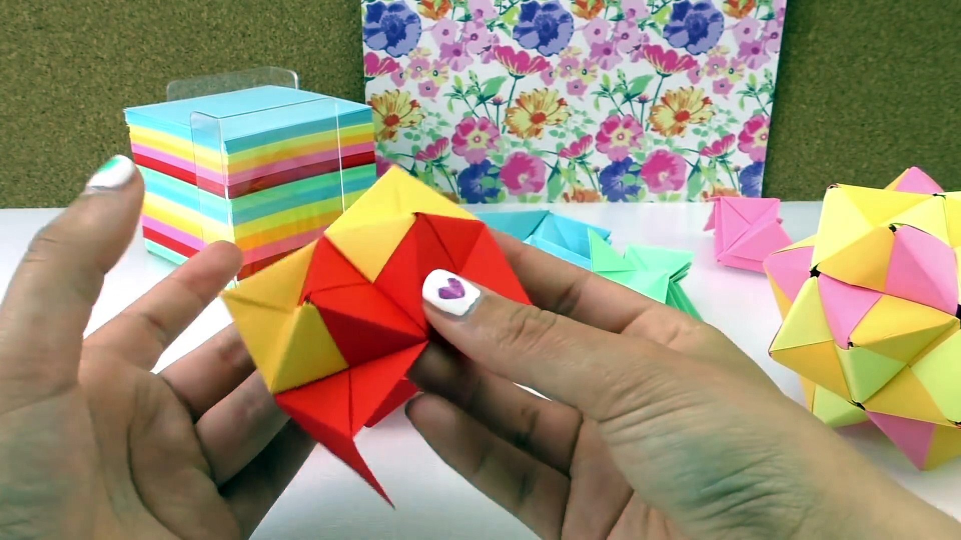 Origami Stern modulares Origami Anleitung 3D Stern aus Papier basteln -  video Dailymotion