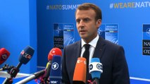 Déclaration d'arrivée du Président de la République, Emmanuel Macron au sommet de l'OTAN à Bruxelles