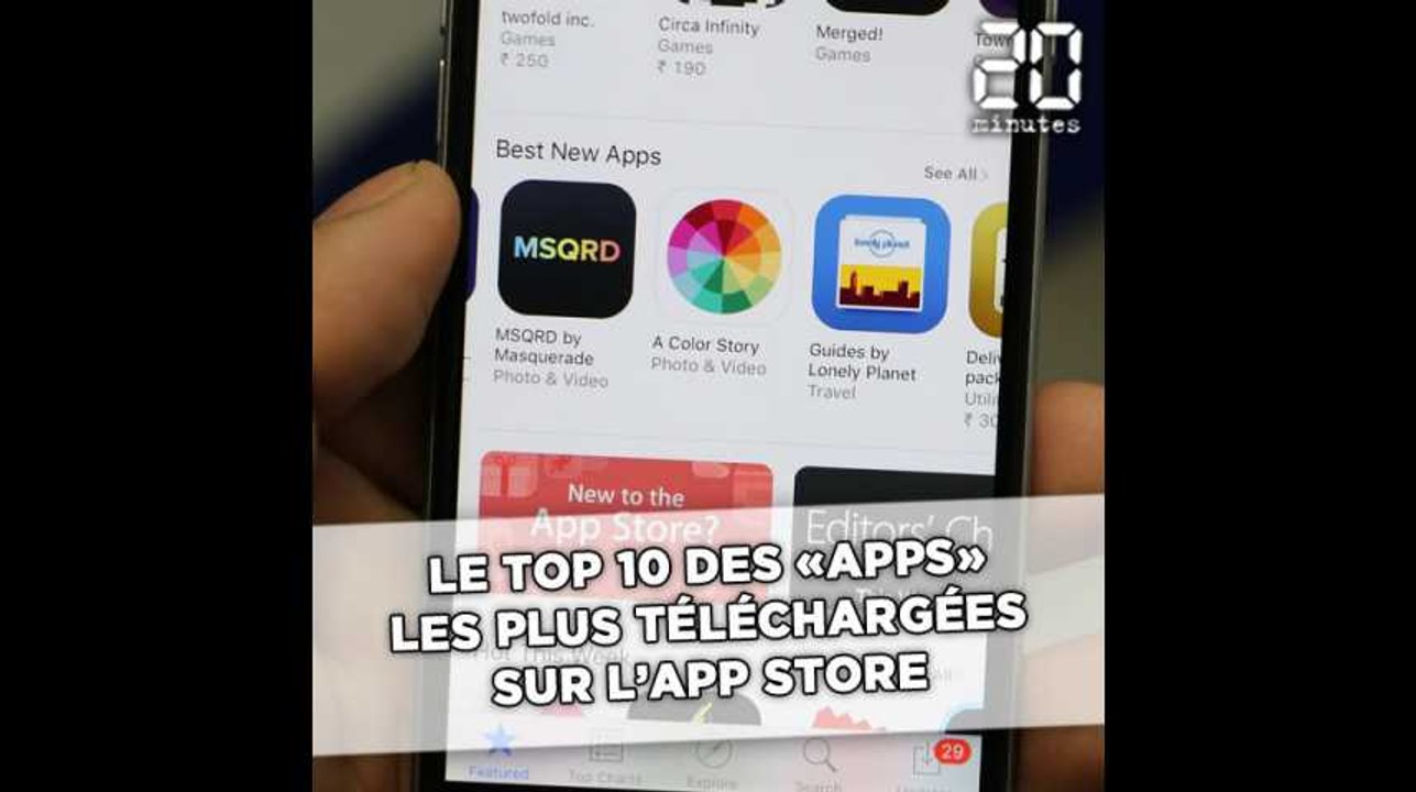 Les 10 apps les plus téléchargées sur l'App Store