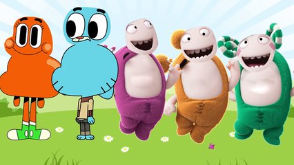 Halloween Wrong Face for Kids the amazing world of Gumball Oddbods Finger Family Song Nursery Rhymes