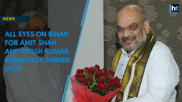 Watch | Amit Shah and Nitish Kumar meet for breakfast