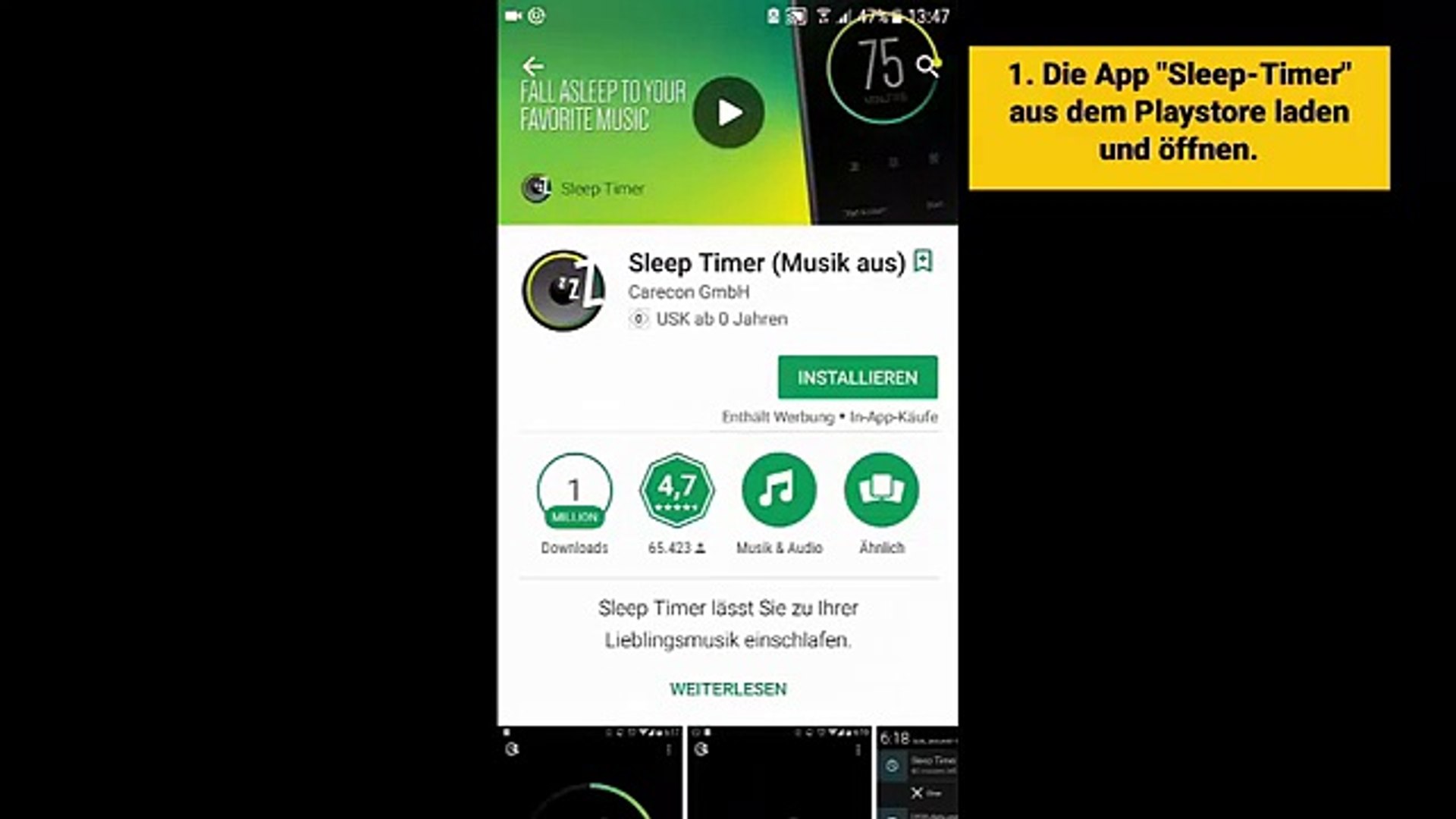 ⁣Spotify Sleep-Timer