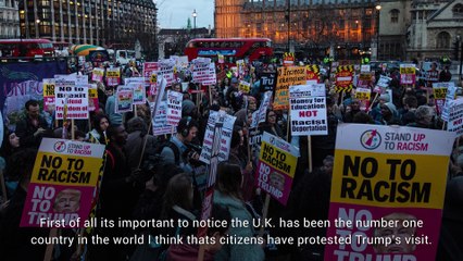 Скачать видео: U.K. Trump Protests Are Hypocritical And Embarrassing - Republicans Overseas