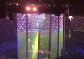 Justin Timberlake Projects England Semi-Final on Stage Before London Gig