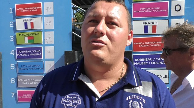Masters de Pétanque - Romans : Réaction de Kevin Malbec