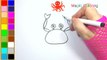 Learn How to Draw a Crab for Kids Step by Step Easy and Simple Drawing Coloring Pages