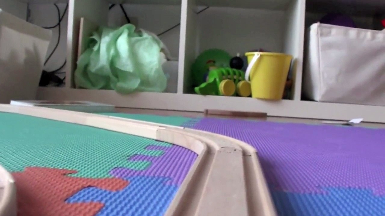 Kids Wooden Train Track - Trains eye view