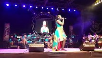Sheena Collins performing 'Caribbean Angels' in the second round of the Calypso finals at Victoria Park