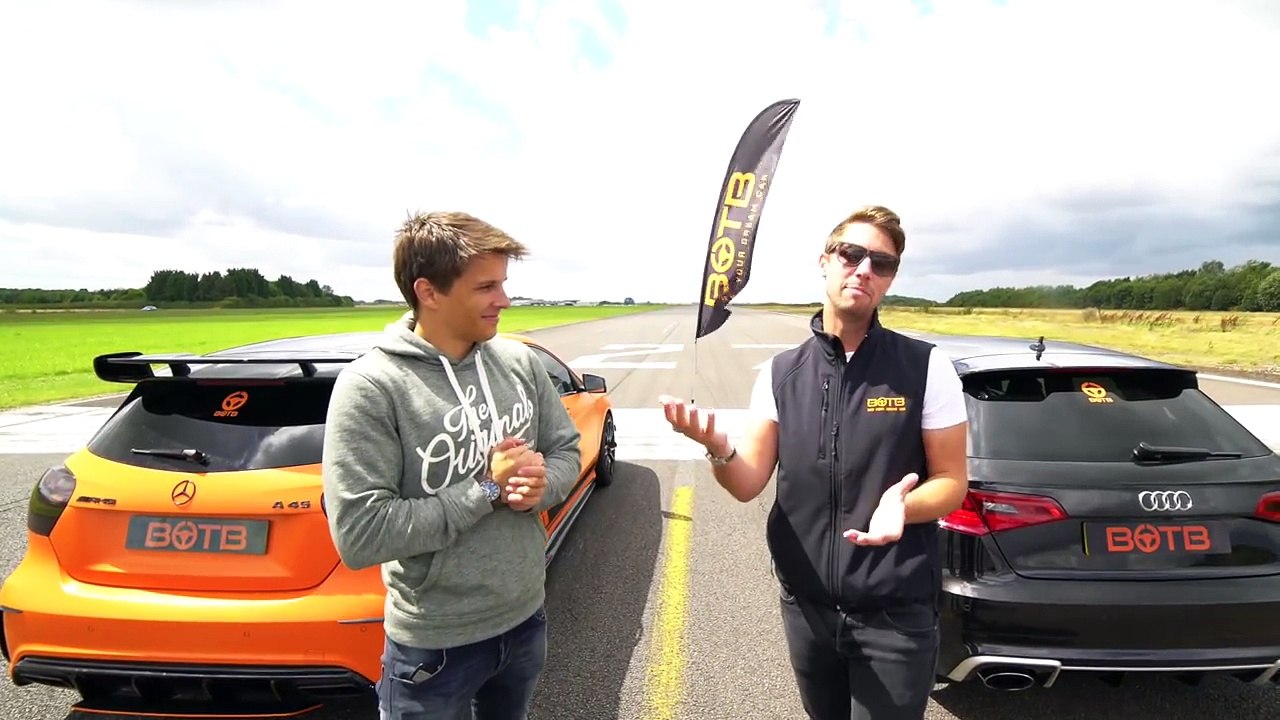 DRAG RACE! AUDI RS3 VS MERCEDES A45 AMG!
