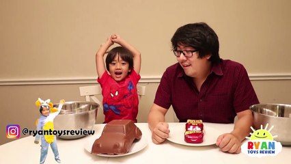 Chocolate Food vs Real challenge with Ryan ToysReview!