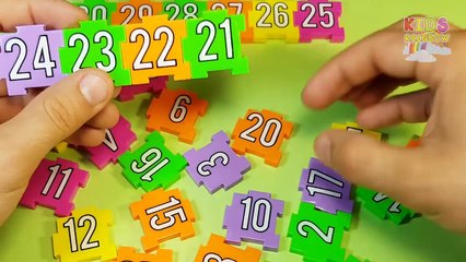 Countdown Numbers from 30 to 1 and Count from 1 to 30 | Learning Numbers with Plastic Puzzle for Fun
