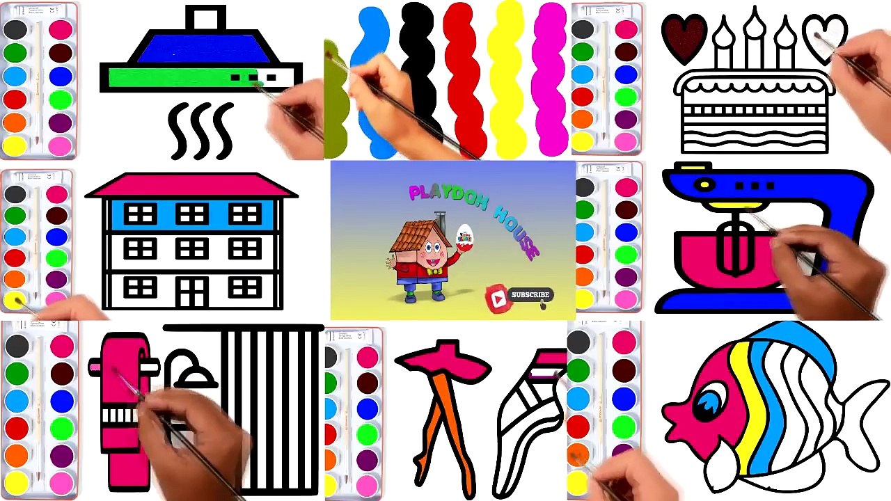 Coloring Pages | Animation Painting | Education Painting Videos for Kids