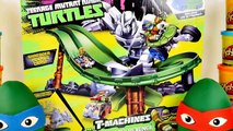 Teenage Mutant Ninja Turtles T-Machines Turtles Revenge Track Playet   TMNT Play Doh Surprise Eggs