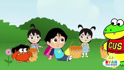 Easter Egg Hunt Surprise for Kids with Ryan, Emma, Kate | cartoon animation for children