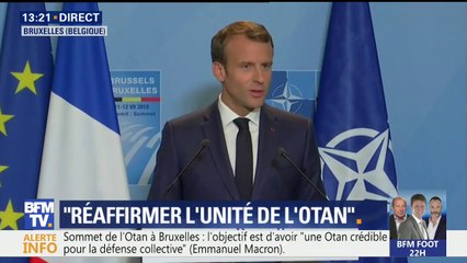 Macron sur l'Equipe de France: "On a deux belles équipes et vous savez le soutien fort que j'apporte à nos Bleus. Il y aura tout un pays derrière eux"