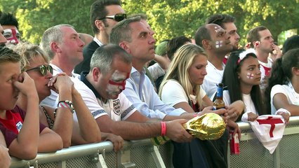 Mondial-2018: les supporters anglais entre tristesse et fierté