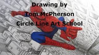 How to Draw Spider-Man above a City: Narrated