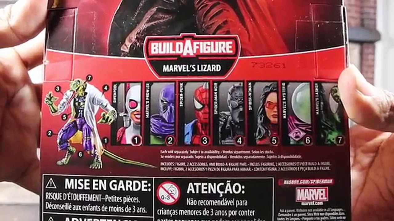 MARVEL LEGENDS 2018 LIZARD BAF SPIDER-MAN NOIR
