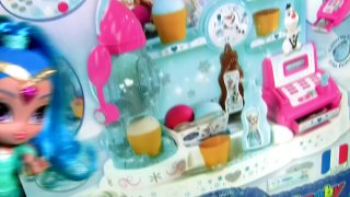 Disney FROZEN Ice Cream Machine Fory Princess Anna & Elsa Cash Register Frozen Fábrica De Helados