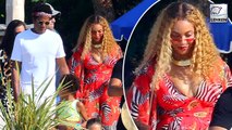 Beyonce Fuels Pregnancy Rumors As She Is Seen Hiding Her Stomach