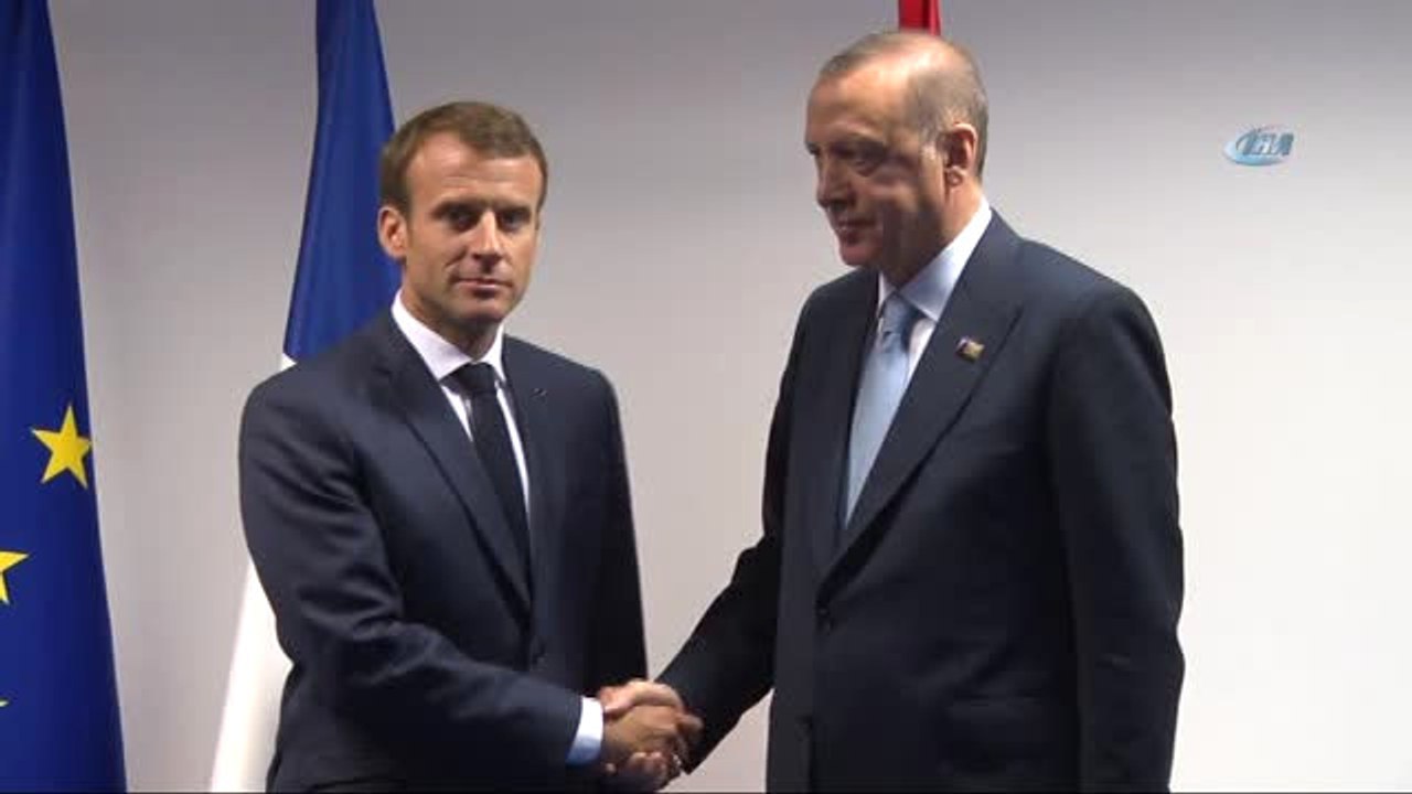 Brüksel)- Cumhurbaşkanı Erdoğan, Macron ile Görüştü