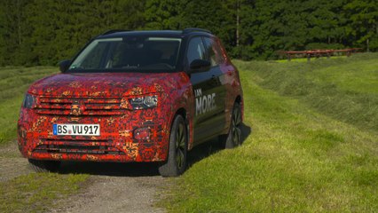 The all new Volkswagen T-Cross - Covered Drive Exterior Design in Black Uni