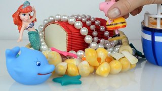 Peppa pig Sea Adventure Play doh Treasure English s new Peppa pig toys videos