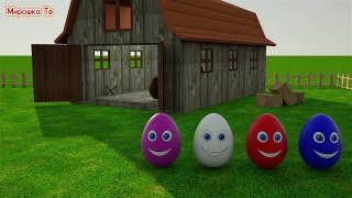 Учим цвета Разноцветные яйца на ферме Развивающий мультик для детей