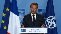 Conférence de presse du Président de la République Emmanuel Macron au sommet de l'OTAN à Bruxelles