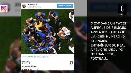 Le message encourageant de Zinédine Zidane aux Bleus