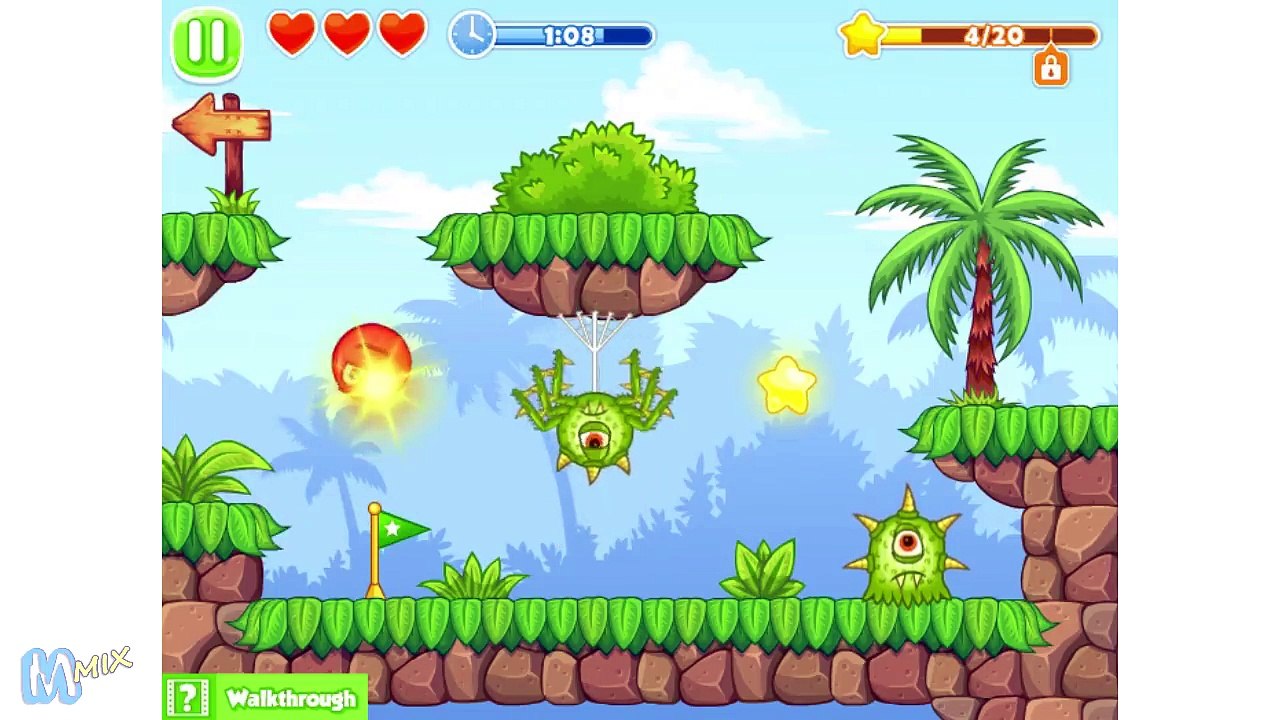 Red BALL [5]. Красный шарик 5 - 4. Мультик игра для детей.