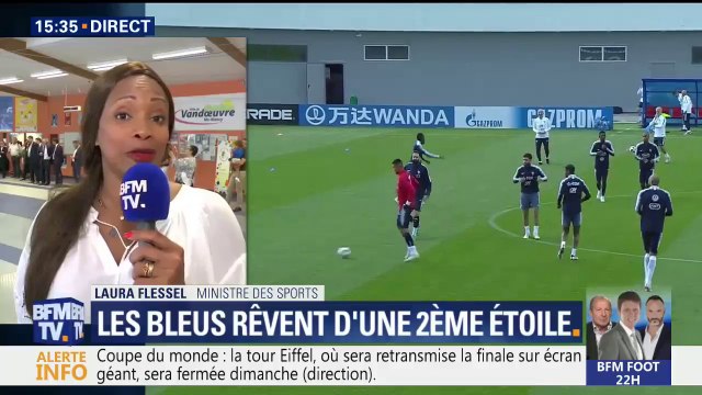 Quel dispositif en cas de victoire des Bleus ? Il n'y aura que des surprises , promet Laura flessel