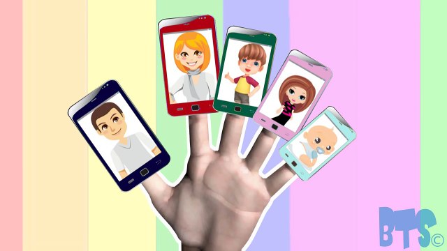 Finger Family Cell Phone Nursery Rhymes Babies - Finger Family Song for Children