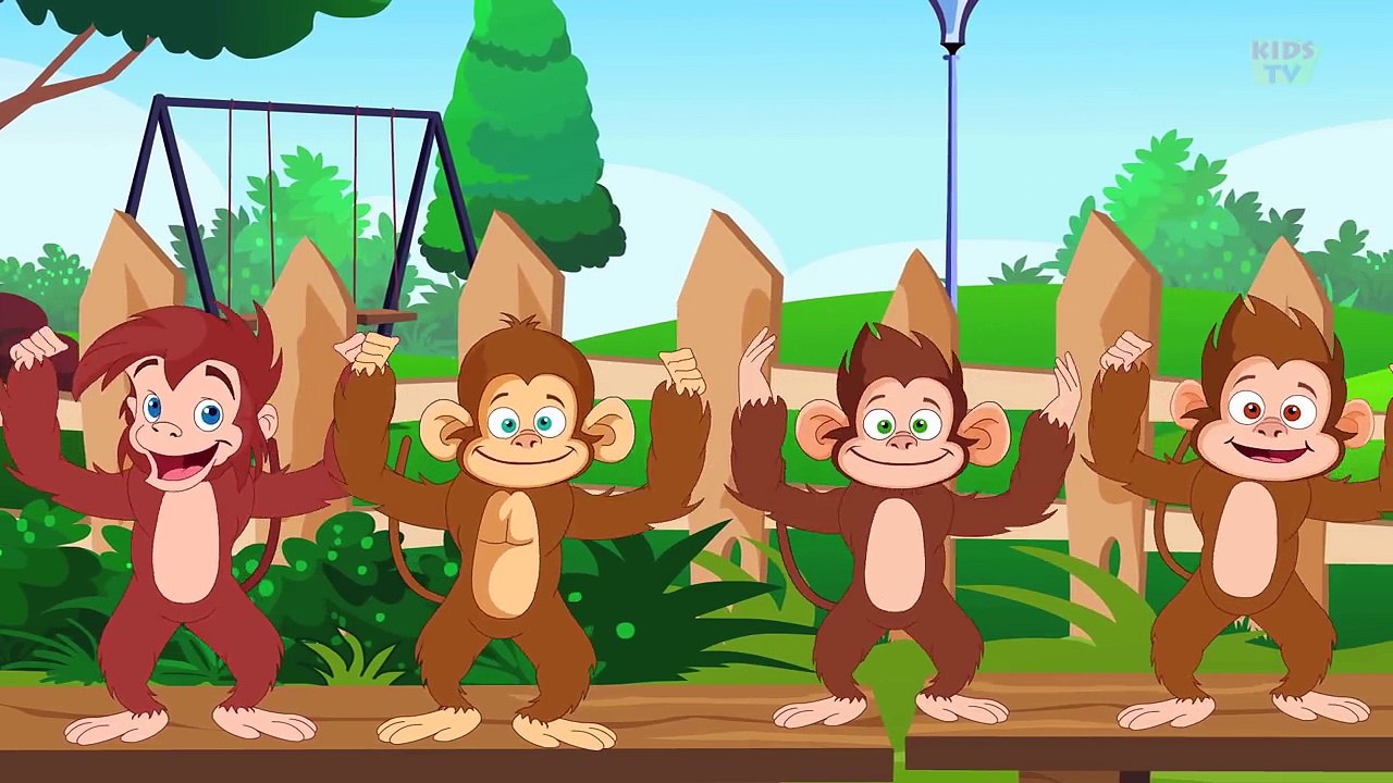 Five Little Monkeys - Nursery Rhyme | Cartoon Videos For Children | Songs For Babies by Kids Tv