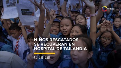 Los niños rescatados se recuperan en un hospital de Tailandia