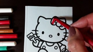 Hello, Kitty! Coloring pages for kids