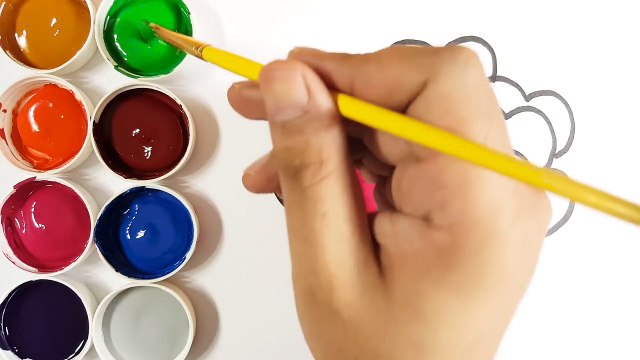 Coloring Pages Heart Baloons - Learn Colors for Kids with Nursery Rhymes