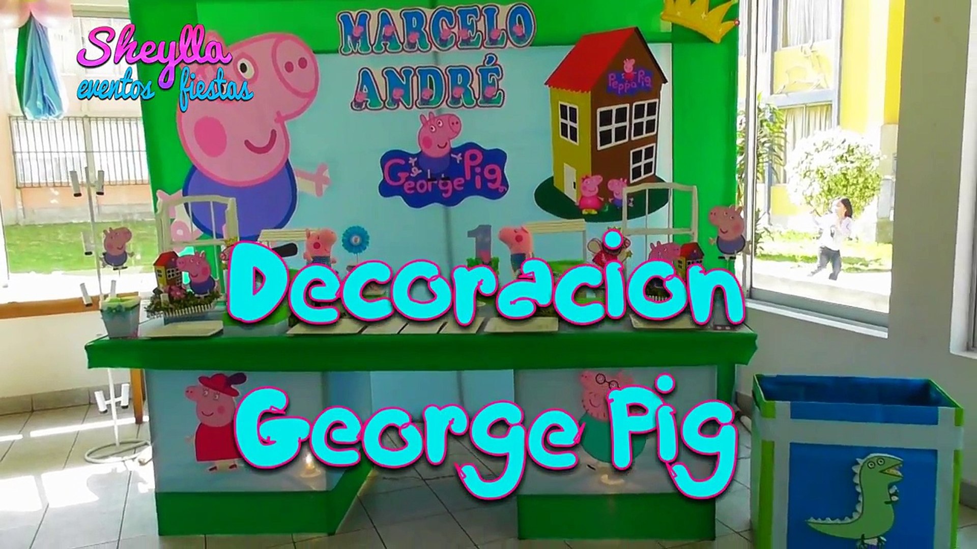 decoracion de George pig, mesa temática, para dulces, decoración de fiesta  infantil, cumpleaños - video Dailymotion