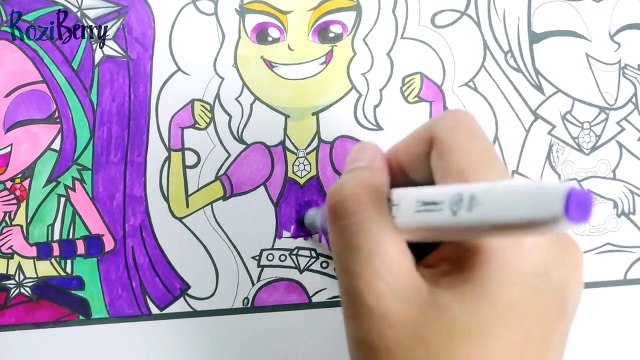 My little pony Equestria girls coloring for kids MLP coloring book