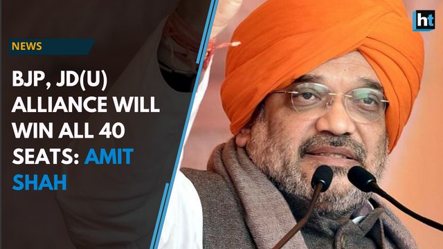 In Bihar, Amit Shah talks of ties with Nitish Kumar and ‘end of Congress’