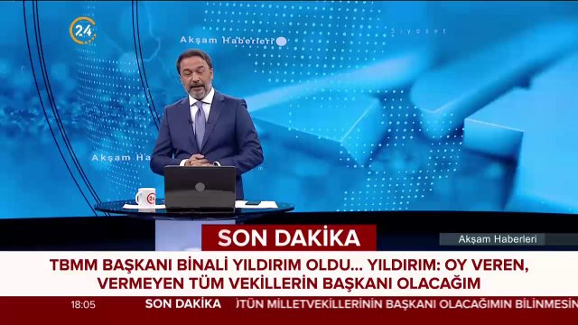 TBMM'nin yeni Başkanı Binali Yıldırım görevi Durmuş Yılmaz'dan