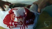 Unboxing KFC 10 Piece Bucket Meal Kentucky Fried Chicken using GoPro Hero3  Silver with Chesty Mount