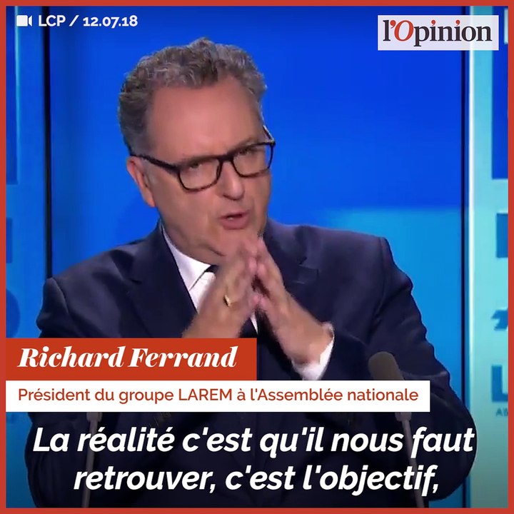 Dépenses publiques: «Il faut redéfinir ce qui relève de la sphère publique», estime Richard Ferrand