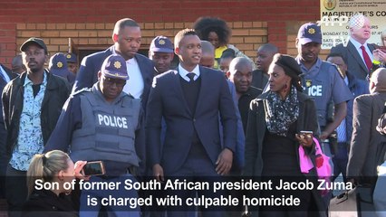 Zuma's son charged with culpable homicide over car crash