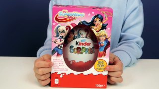 Opening Kinder Surprise Eggs DC Super Hero Girls - The Hoopsters